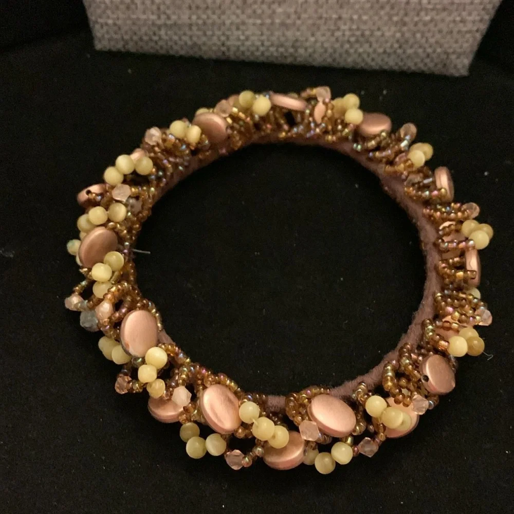 Three Beaded Hair Ties &‎ Barette